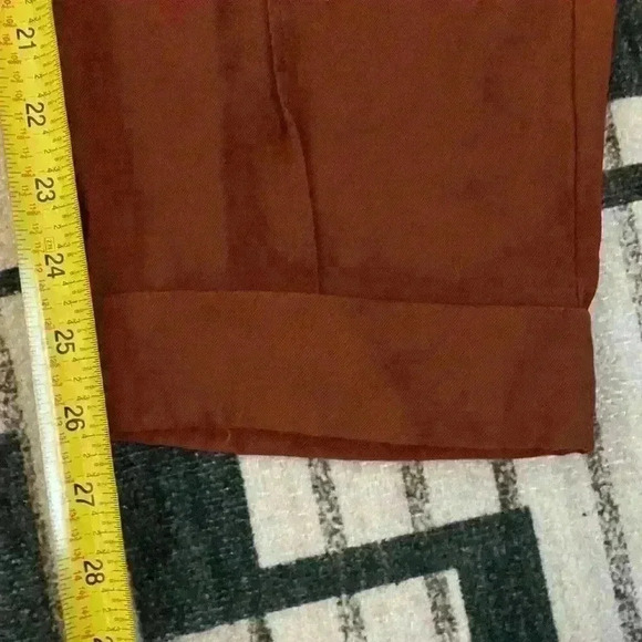 A New Day Women’s Burnt Orange Cropped Ankle Dress Pants Size 8 inseam 26” - Picture 6 of 6